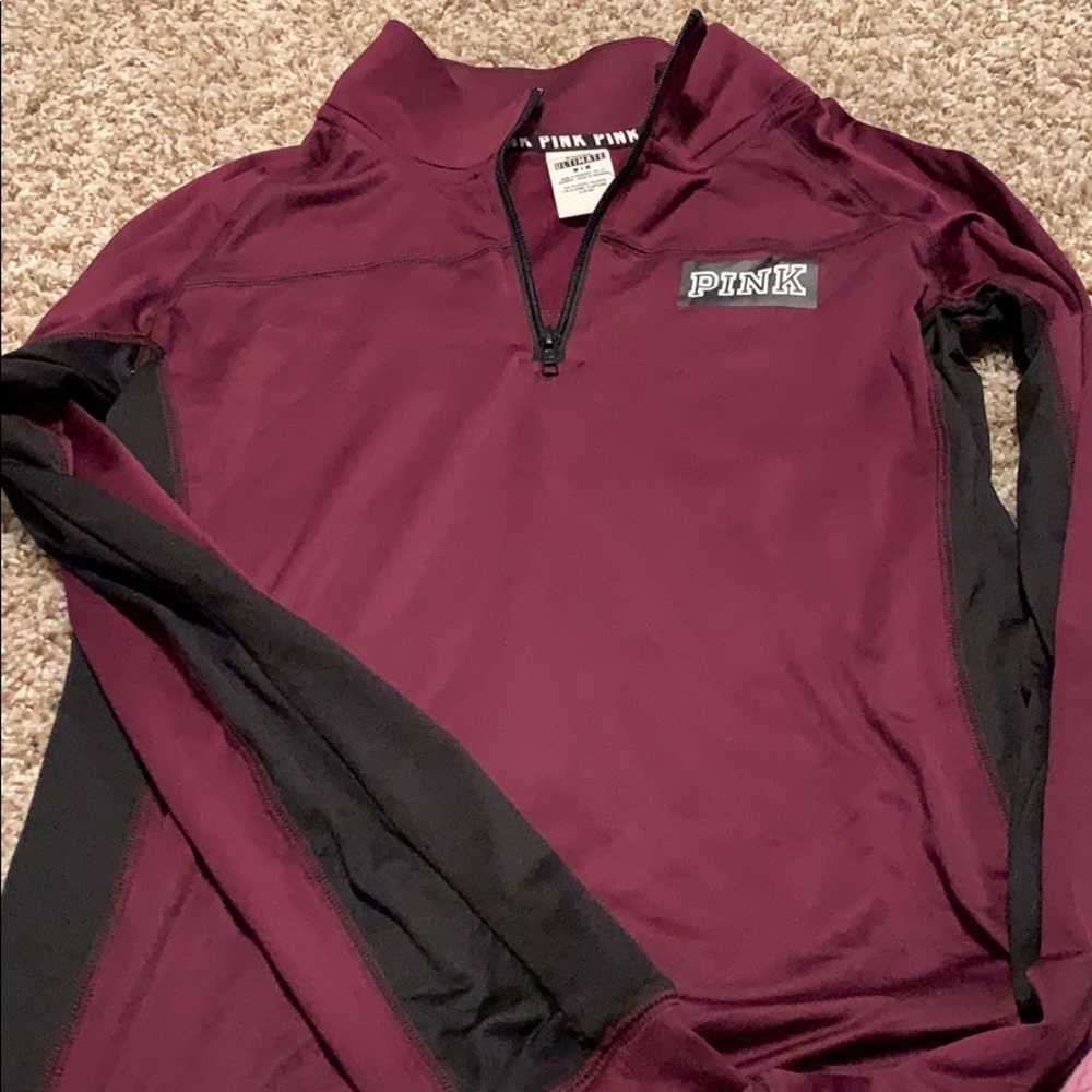 Pink unltimate collection half zip sweater